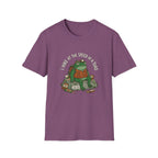 Toad Fishing T‑Shirt — "I Hike at the Speed of a Toad" Cute Outdoors Graphic Tee
