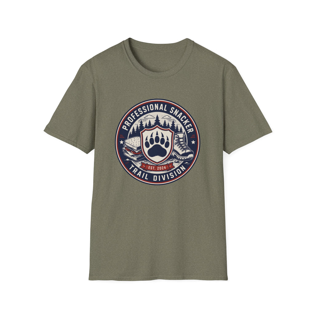 Professional Snacker T‑Shirt — Trail Division Bear Paw Graphic Tee
