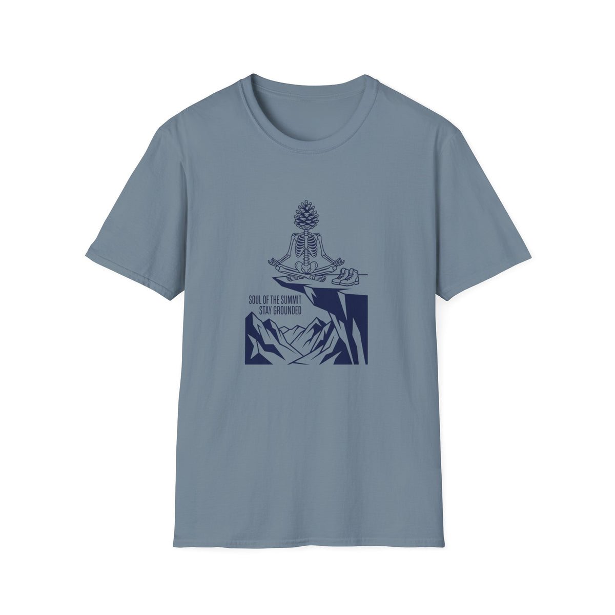 Meditation Pinecone T-Shirt — "Soul of the Summit" Yoga Tee