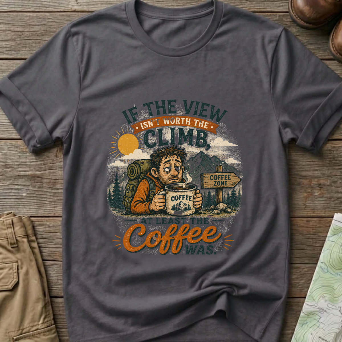 Climb with Coffee T-Shirt