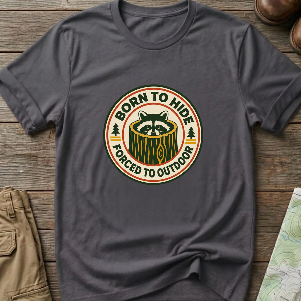 Born to Hide Raccoon T-Shirt