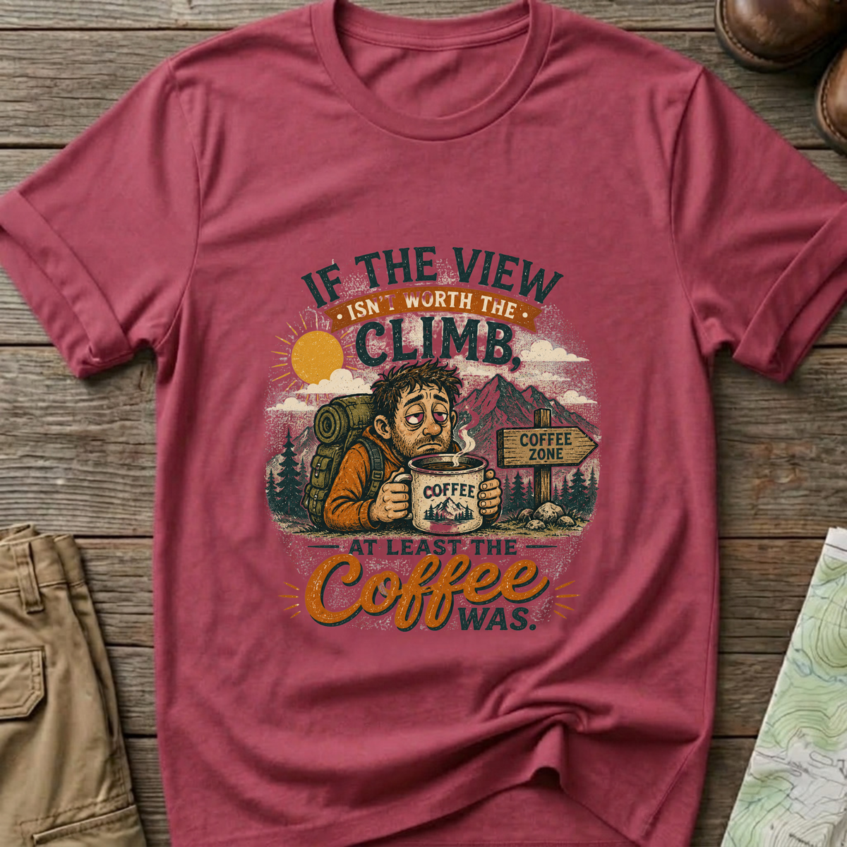 Climb with Coffee T-Shirt