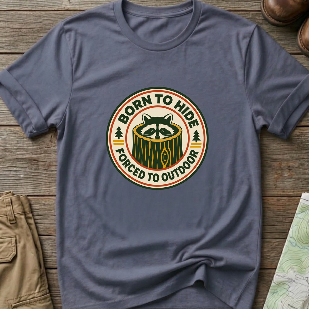 Born to Hide Raccoon T-Shirt