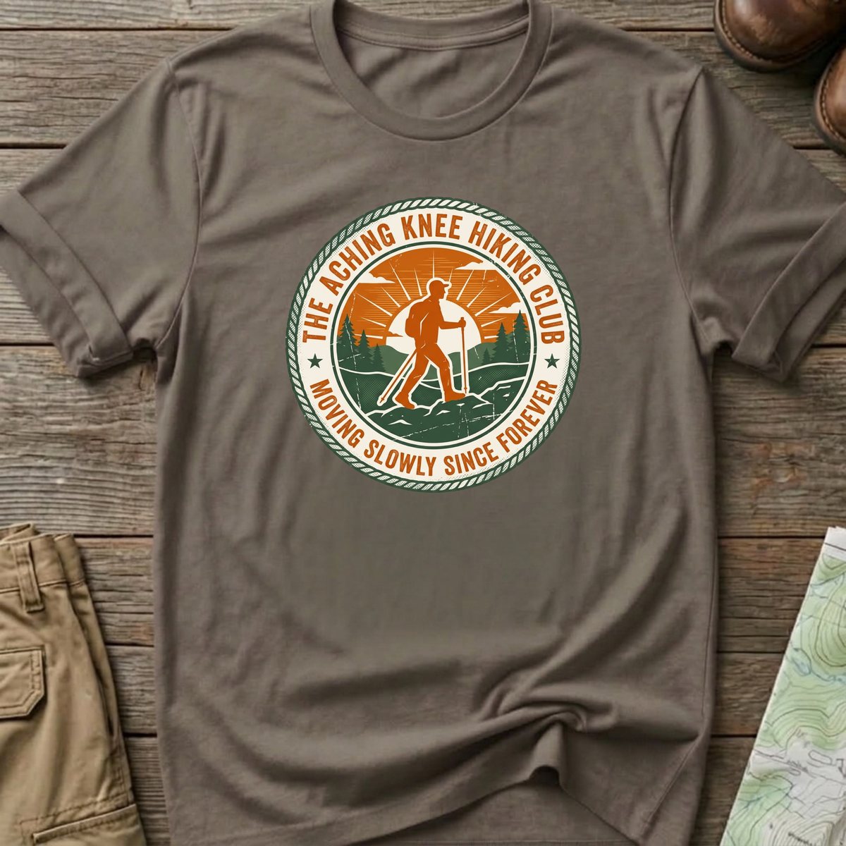Aching Knee Hiking T-Shirt