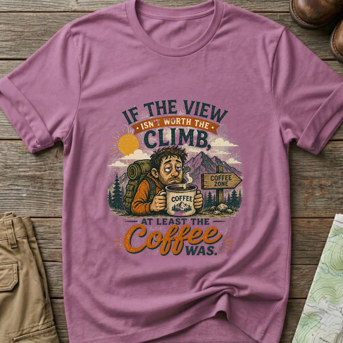 Climb with Coffee T-Shirt