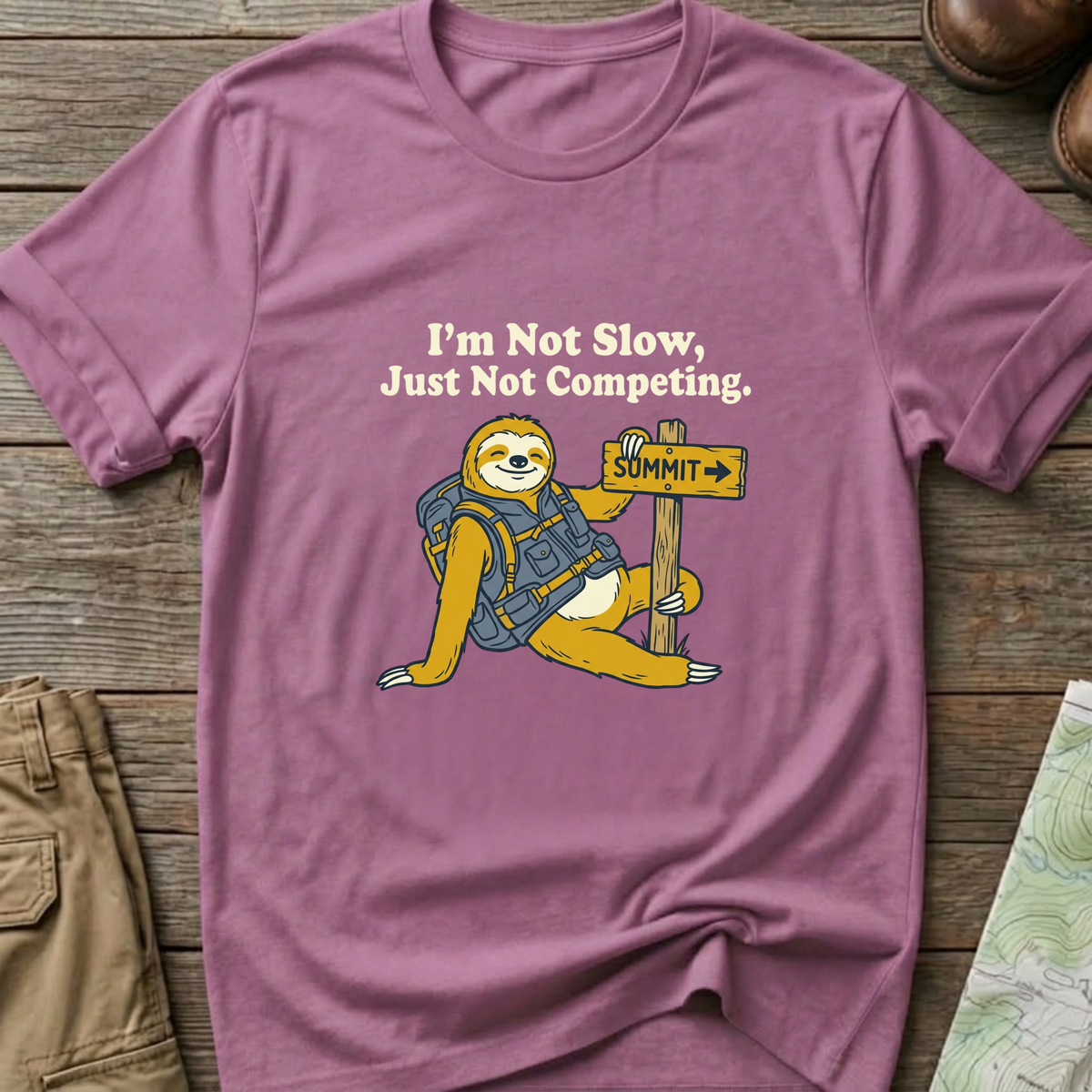 Sloth Hiking T-Shirt