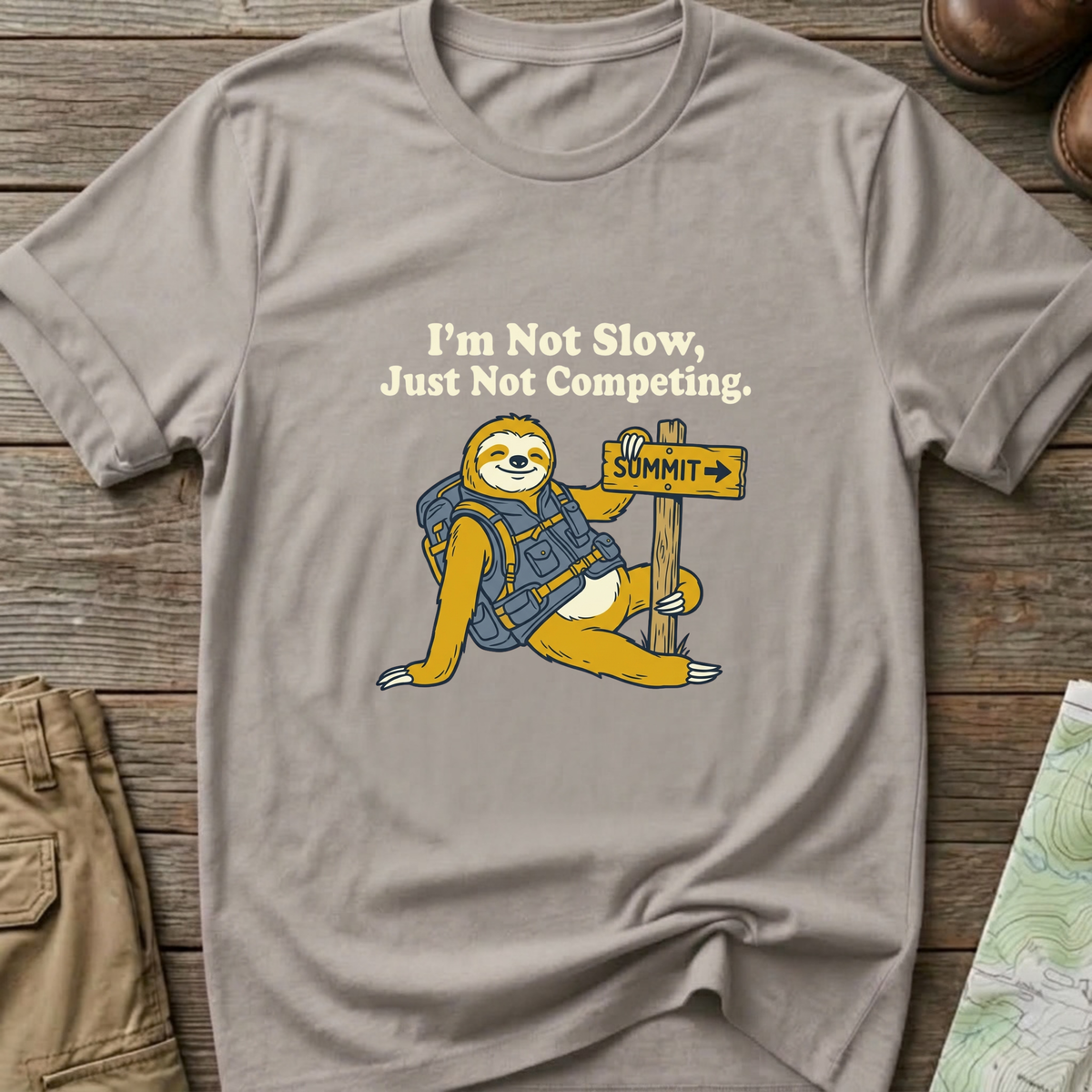 Sloth Hiking T-Shirt