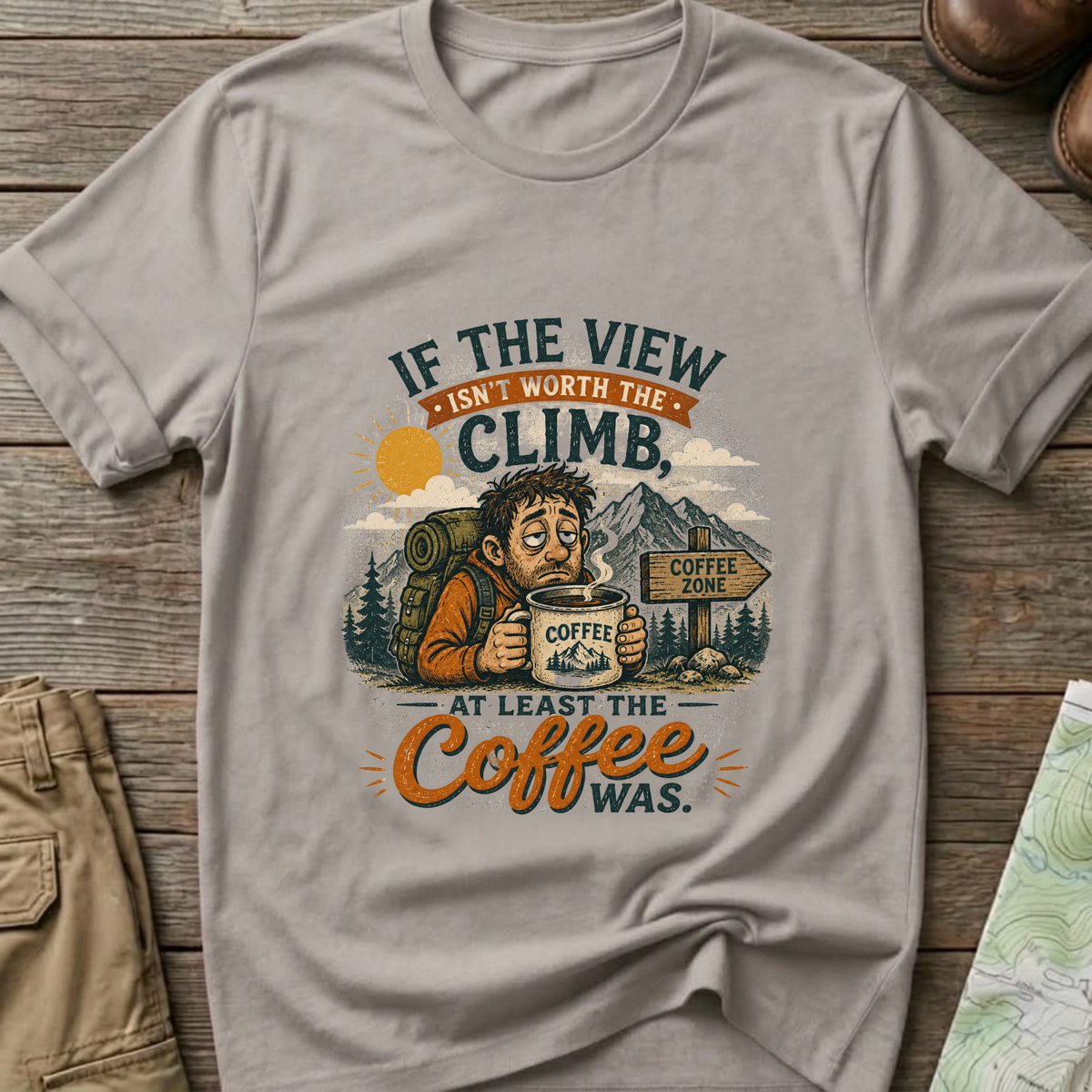 Climb with Coffee T-Shirt