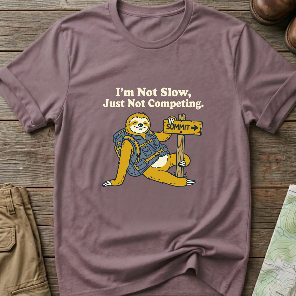 Sloth Hiking T-Shirt
