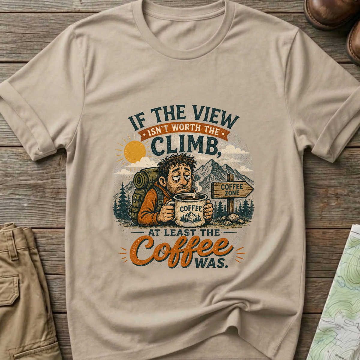 Climb with Coffee T-Shirt