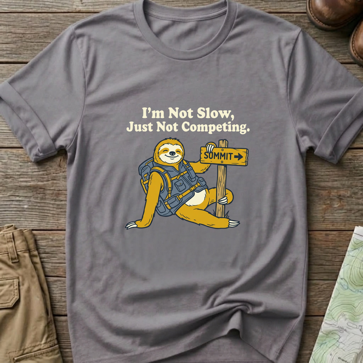 Sloth Hiking T-Shirt
