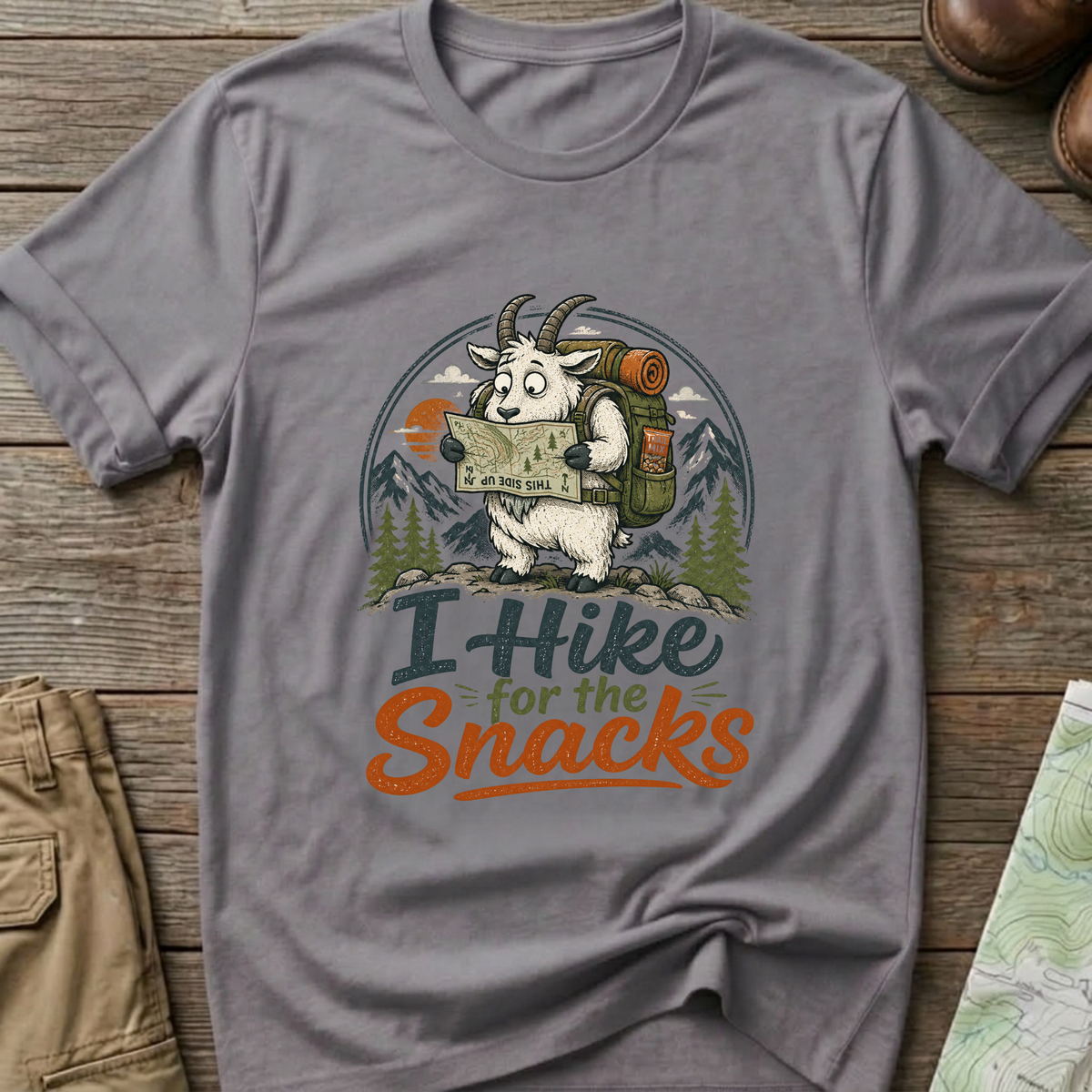 I hike for the snacks T-shirt
