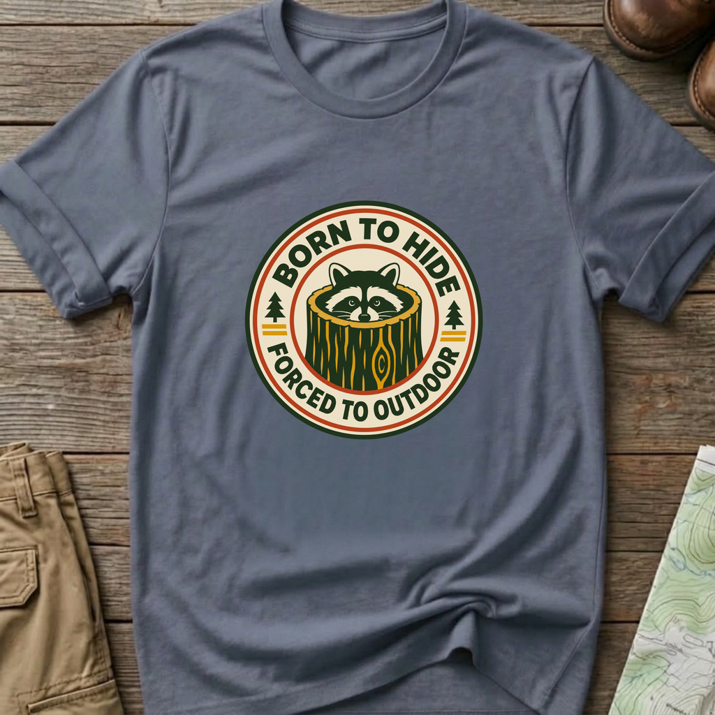 Born to Hide Raccoon T-Shirt